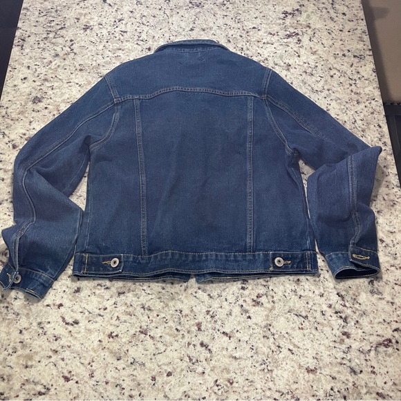 California Vintage Womens Juniors Denim Jean Jacket Size Large Button Front - Picture 2 of 9